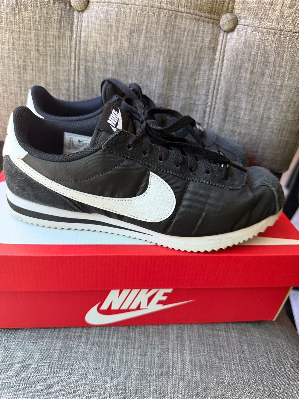 Nike Cortez TXT Black and White